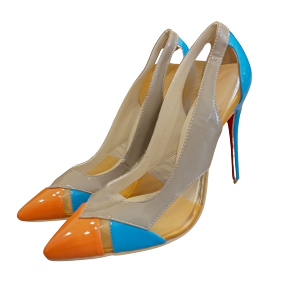 Shoes - Vintage Multi colour stilletto heels size EU 39